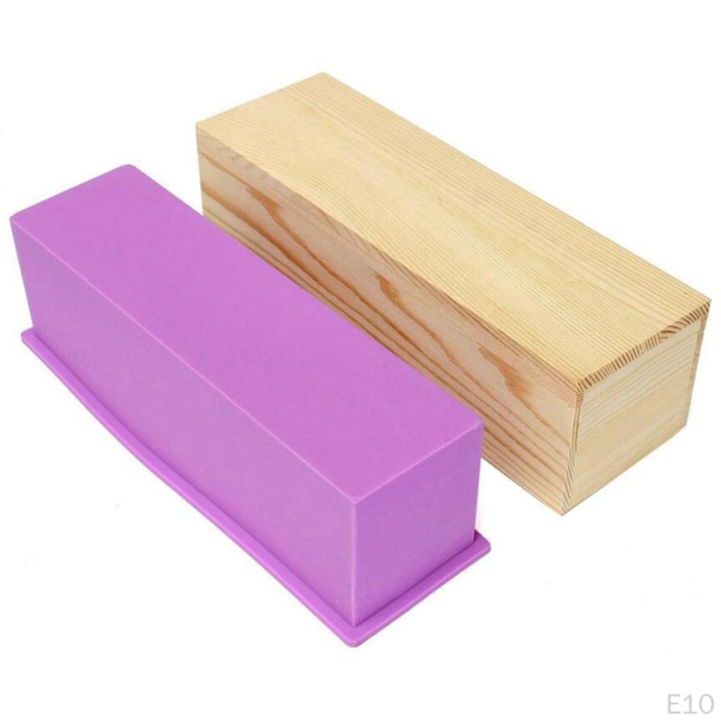Flexible Rectangular Soap - Loaf with and Lid DIY Tool for Soaps Cake Making Supplies Silicone,