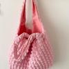 Pleated, Cloud Bag Girl Puff Flower Bag Shoulder Women's New Simple Handbag