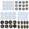 1PC Round Oval Geometric Silicone Mould DIY Epoxy Resin Mold for Jewelry Making Pendant Earrings Key Chain Accessories