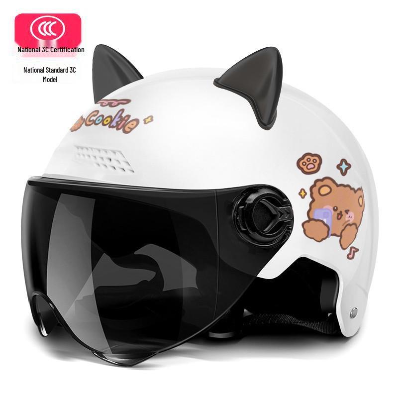Certified All-Season Electric Motorcycle Helmet for Men and Women, Ideal for Summer Riding, Free Shipping Included