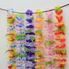 24Pcs Hawaiian Leis Faux Silk Flower Necklace Tropical Party Favor Beach Dance Leis Birthday Pool Party Decoration