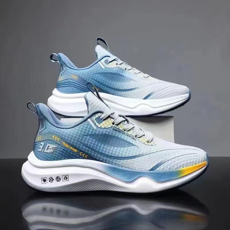 Men's shoes new men's running shoes teenagers with men's shoes soft sole lightweight fly-woven shoes