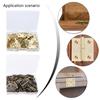 Small Hinges in Elegant Gold Completes with Screws Gold Miniature Hinges Suitable for Jewelry Boxes & Miniature Furniture