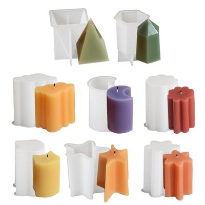 Multi Purpose Silicone Candle Molds Lightweight Compact Shapes For DIY Enthusiasts Crafting At Home Or Travel
