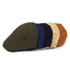 Solid-colour flat-brim cap Forward-facing cap Beret Cotton casual cap Casual cap for men and women