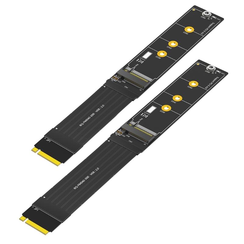 PCIe 180 Degree M.2 NVME SSDs Extension Cable Two Protocol Support SATAs NVME Compatible Multiple Lengths
