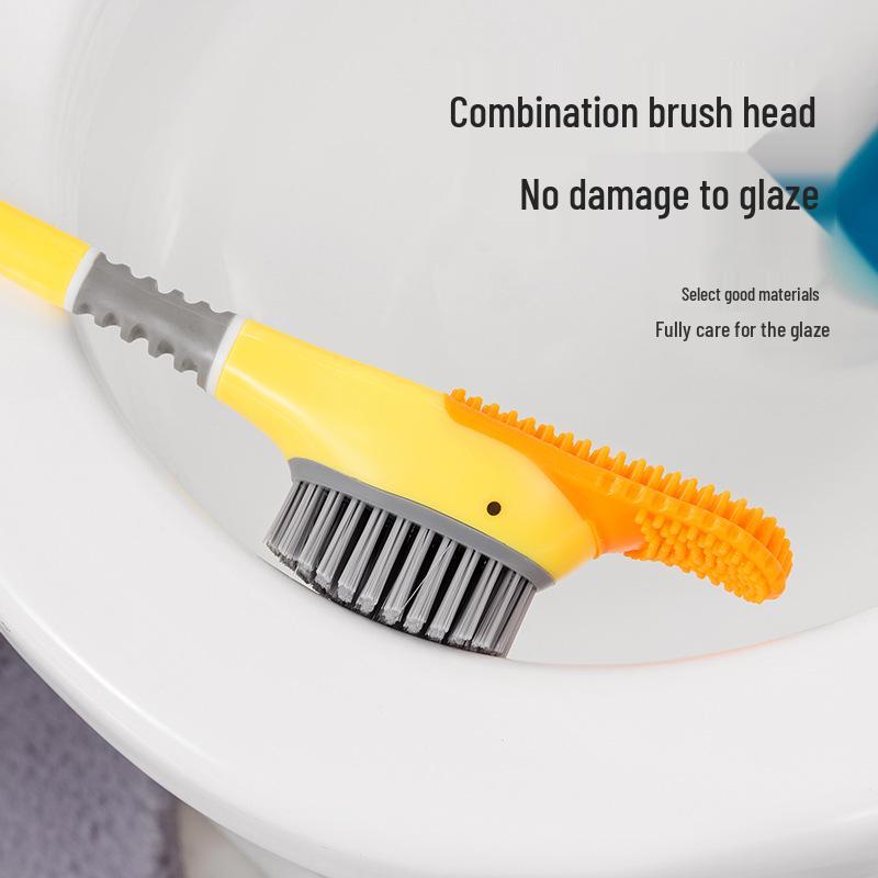 Mała Żółta Kaczuszka Ścienny Silikonowy Szczotka do WC z Podstawką