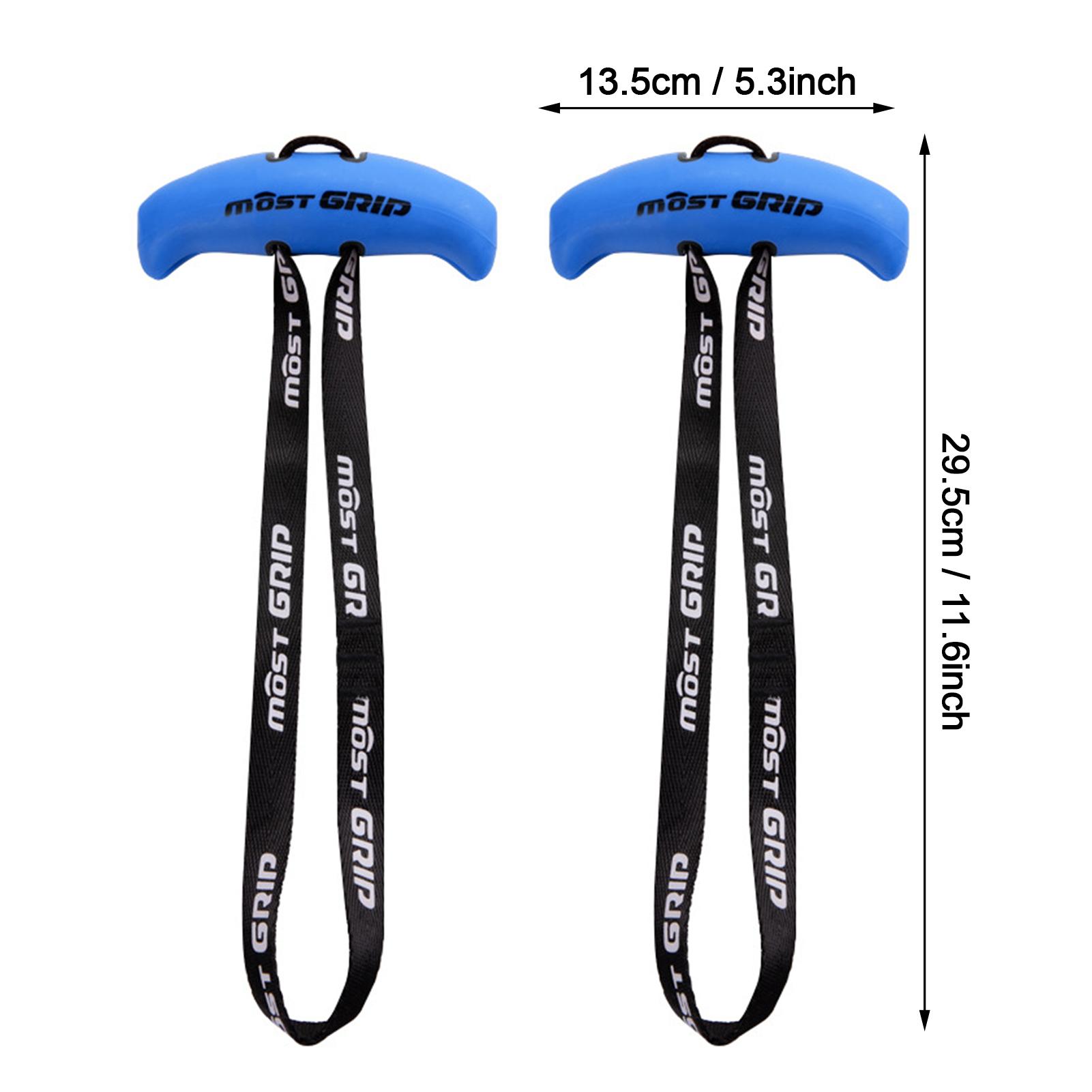 

1 Pair Pull Up Handles Grips Fitness Strap Grip Strength Sling Trainer Cable Machine Handles синій