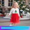 Little Maven Christmas Style European and American Children's Dress Autumn Mesh Girls' Dress Cute Baby Dress