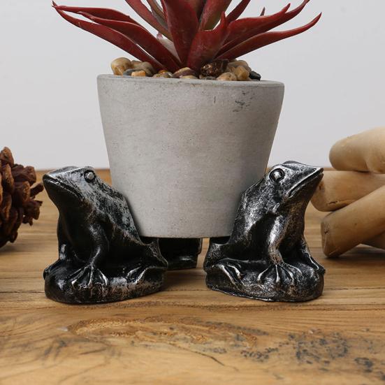 3Pcs Plant Pot Support Decorative Garden Animal Theme Plants Flower Pot Feet Synthetic Resin Pot Elevators