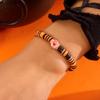Halloween Skeleton Ghost Pumpkin Pattern Bracelet Ladies Soft Clay Pottery Beaded Bracelet Party Halloween Jewelry Gift