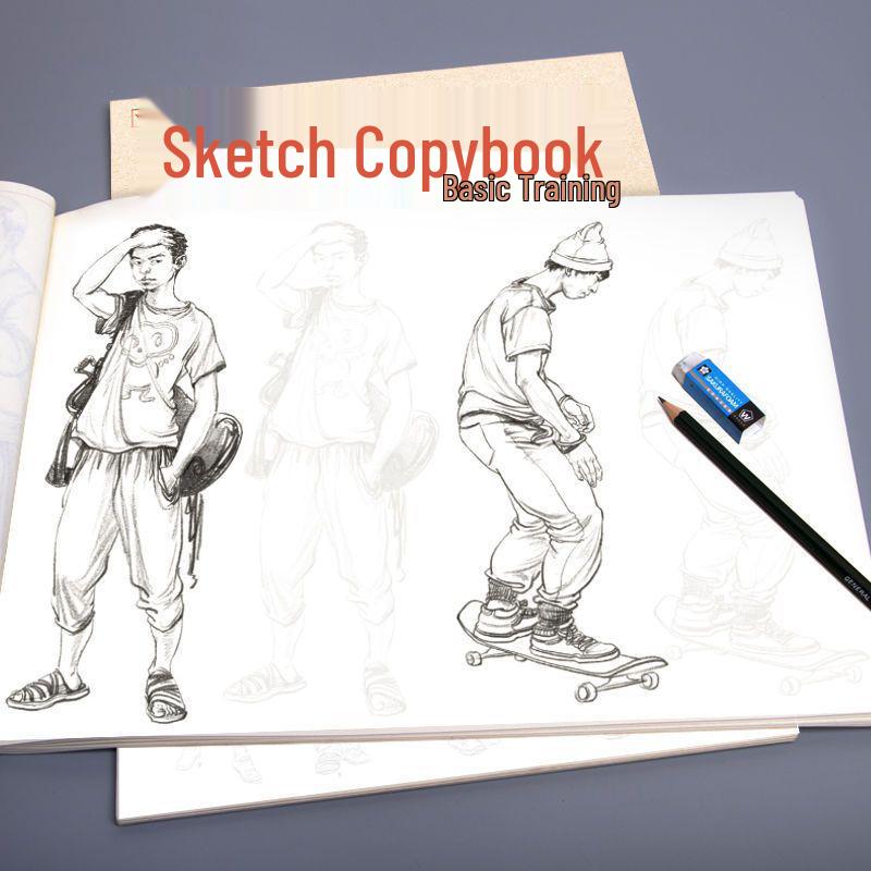 Basic Training Sketch Copybook: 2 Volumes for Figure Painting and Line Drawing