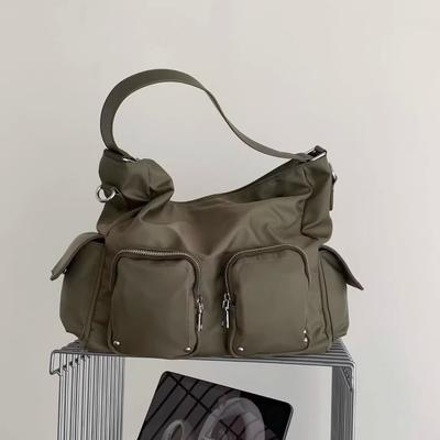 Casual Large Capacity Multi-pocket Women's Shoulder Bag 2026 New Oxford Nylon Messenger Bag Tote Bag
