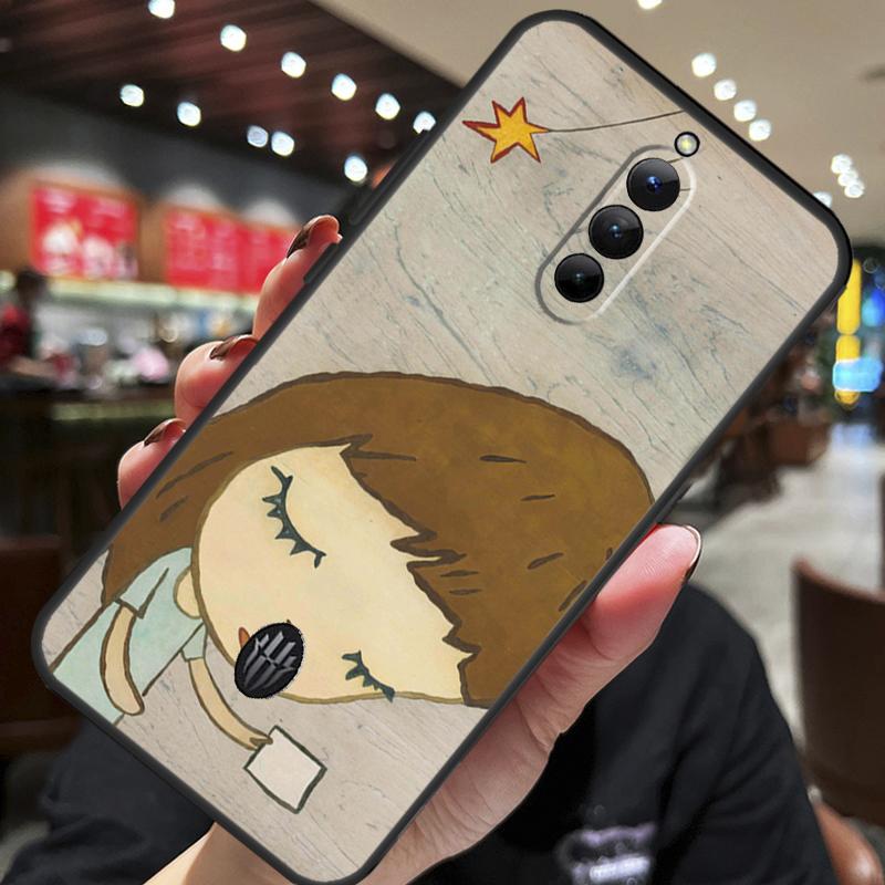 Cartoon Aesthetic Yoshitomo Nara Case For ZTE Nubia Red Magic 10 Air 7 6S 7S Pro Red Magic 11 10 9 8 8S 9S 10S Pro Plus Cover