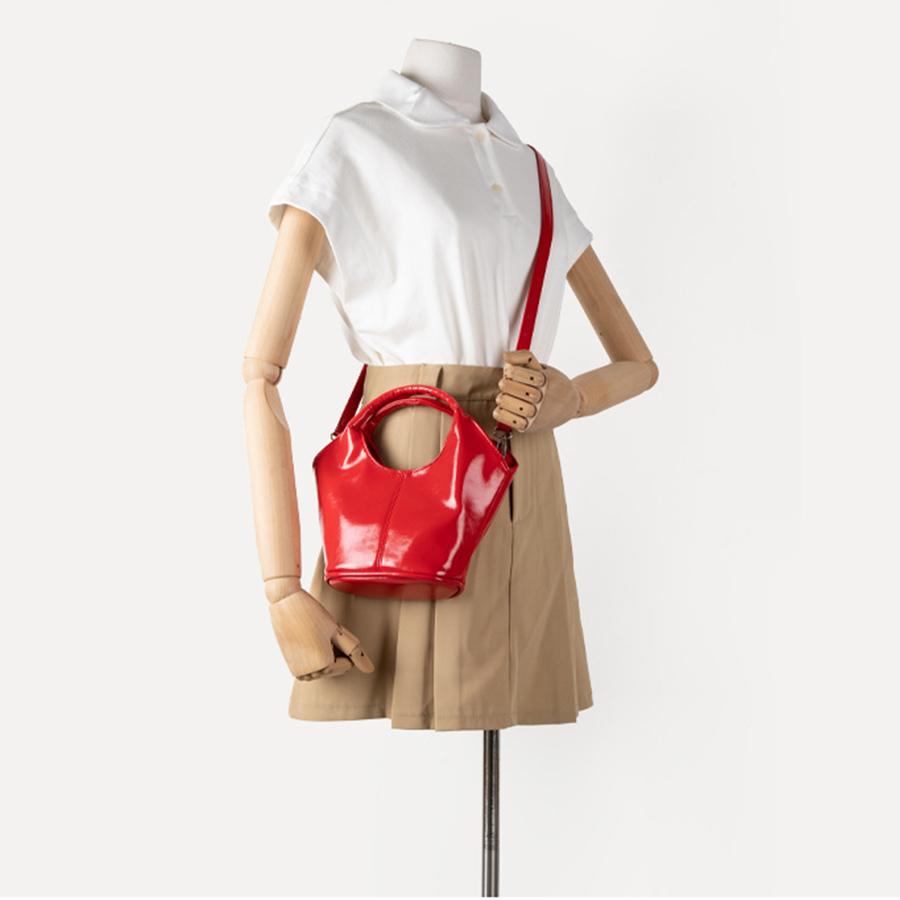 Fashion Basket Tote Bag Black Women's Handbags Retro Commuter Shoulder Crossbody Bag Pu Leather Fan-Shaped Bucket Bag Sac A Main