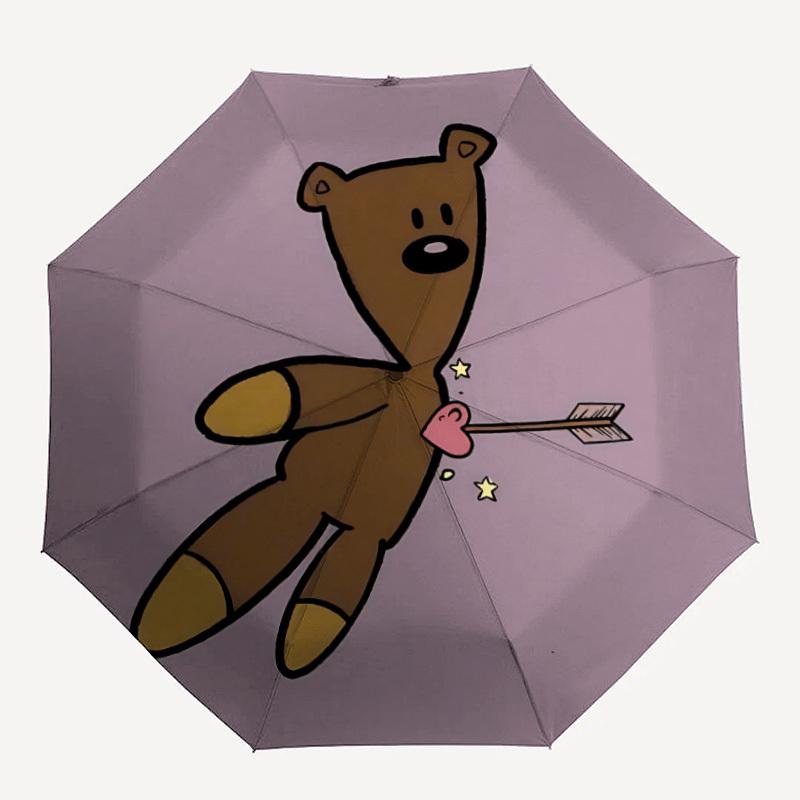 

1pc Bear Arrow Automatic Open/Close Umbrella Compact Folding Umbrella, All-Season Portable Umbrella for Women/Men127