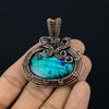 Blue Flash Labradorite Handmade Pendant, Natural Gemstone Jewelry, 999 Copper Wire Wrapped Pendant Jewelry, For Gift