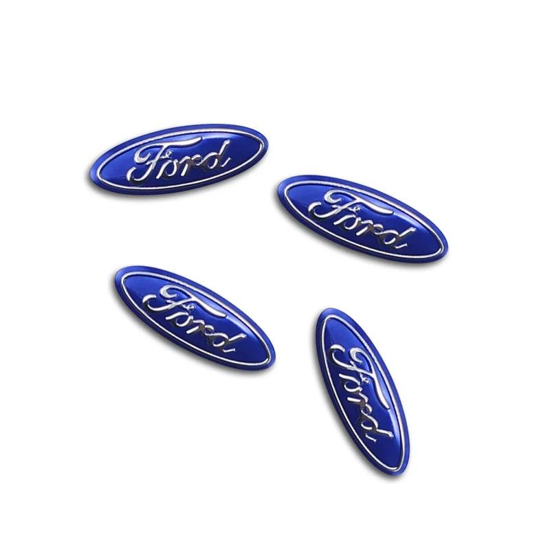 Car Key Shell Sticker 3D Aluminum Auto Key Remote Decals For Ford Focus 2 3 Mondeo Kuga Fiesta MK7 Escort Edge C-Max Fiesta KA GT9
