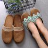 Unisex Summer Indoor Non-Slip Linen Slippers