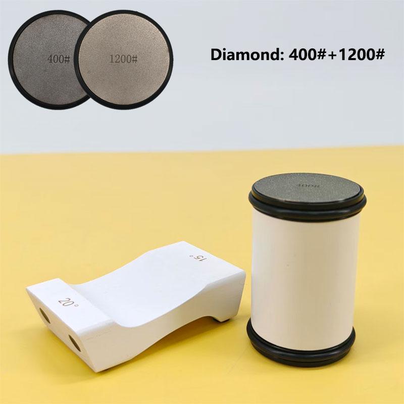 

Точилка для ножей Rolling для точилки Straight Edge с магнитным углом 15/20° для кухонных ножей, набор точильных камней