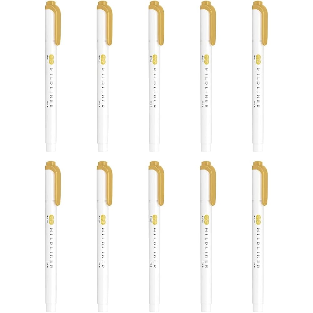 Zebra Highlighter Mild Mimosa Yellow 10pcs B-WKT7-MMY