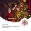 1 set julgransglitter julstjärna blommor ihåliga konstgjorda falska blommor semesterprydnad dekoration julprydnad