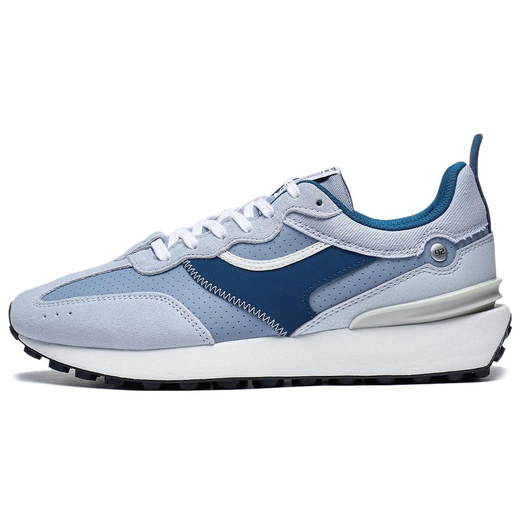 New LiNing Fangyuan Classic Anti Slip Wear Resistant Low Top Casual Shoes Men's Blue Gray AGCT047-3