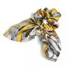 Avance Hair Accessory Scrunchie Hair Tie with Scarf Pattern and Cute and Adult Style for Women Pearls, (Yellow)