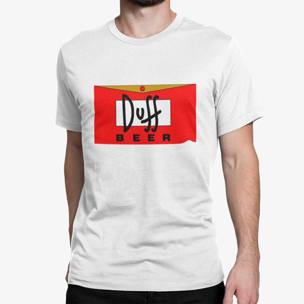 

Herren Bio Baumwolle T-Shirt Duff Beer Die Simpson Parodie Bier Logo Retro S-XXX M