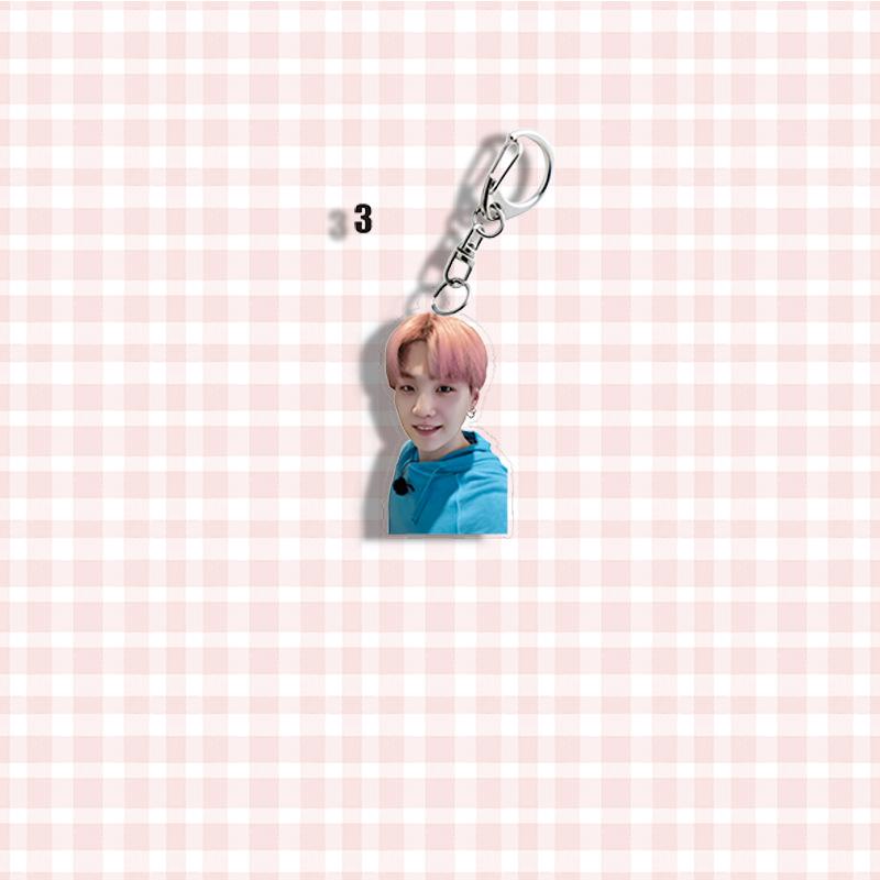 Portachiavi con 7 membri dei BTS, Portachiavi con Foto Solo Kpop, Ciondolo per Borsa con Ritratto di Idol Carino per Fan ARMY