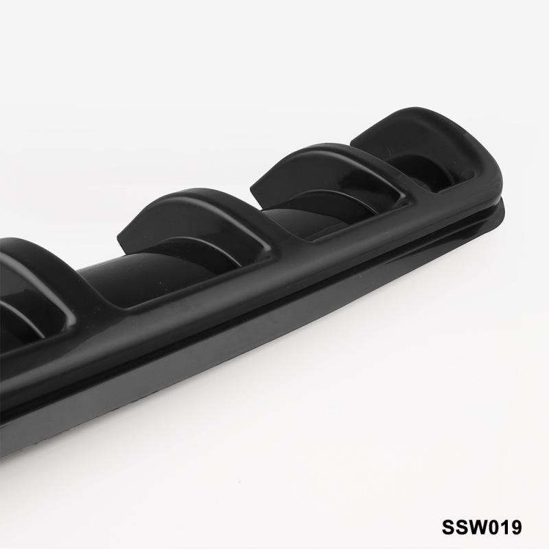 25"x 5" Universal Car Kit Rear Bumper Cover Trim Shark Fin Spoiler Lip Diffuser