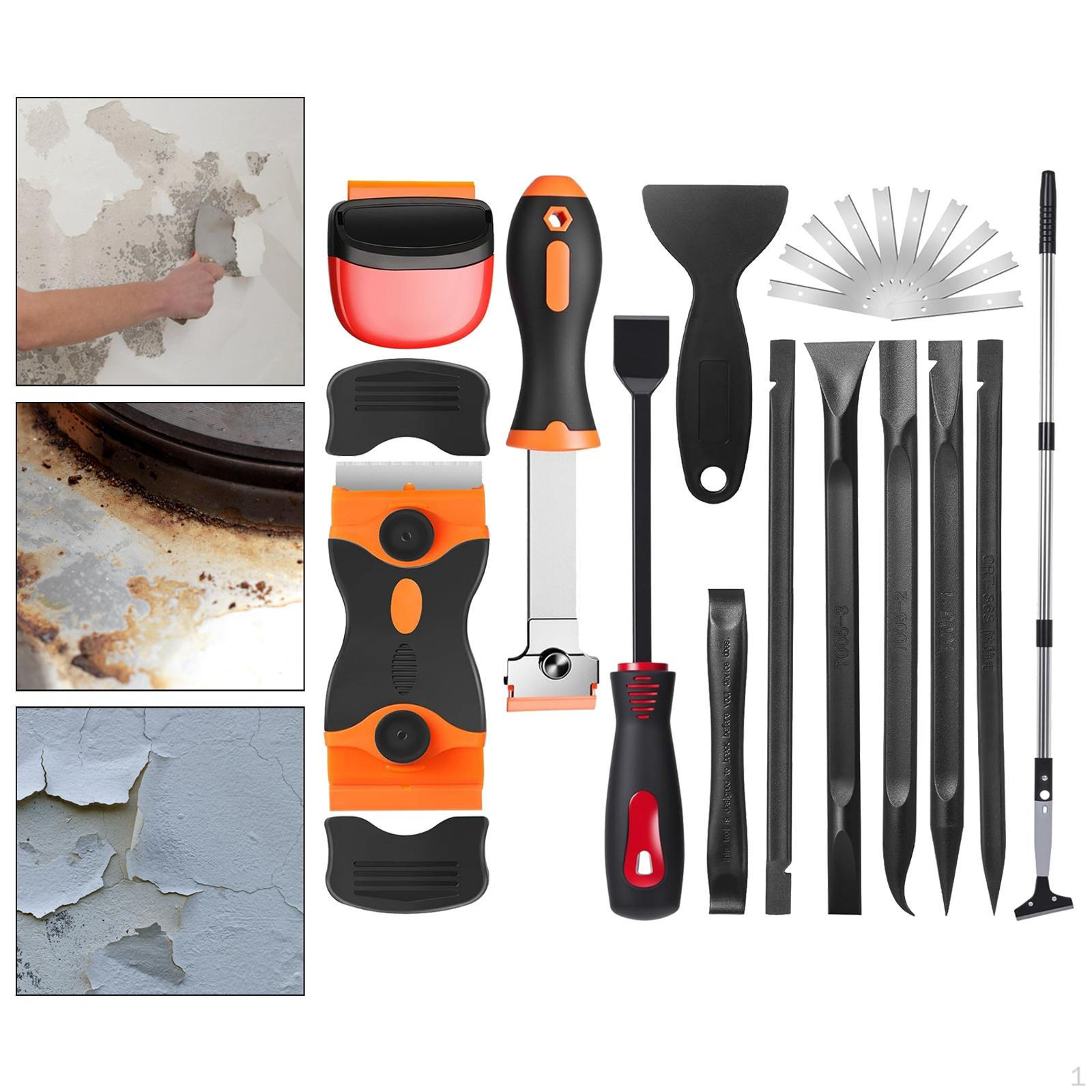 

12 Pieces Scraper Tool Multipurpose Non Scratch for Label Glass Sticker