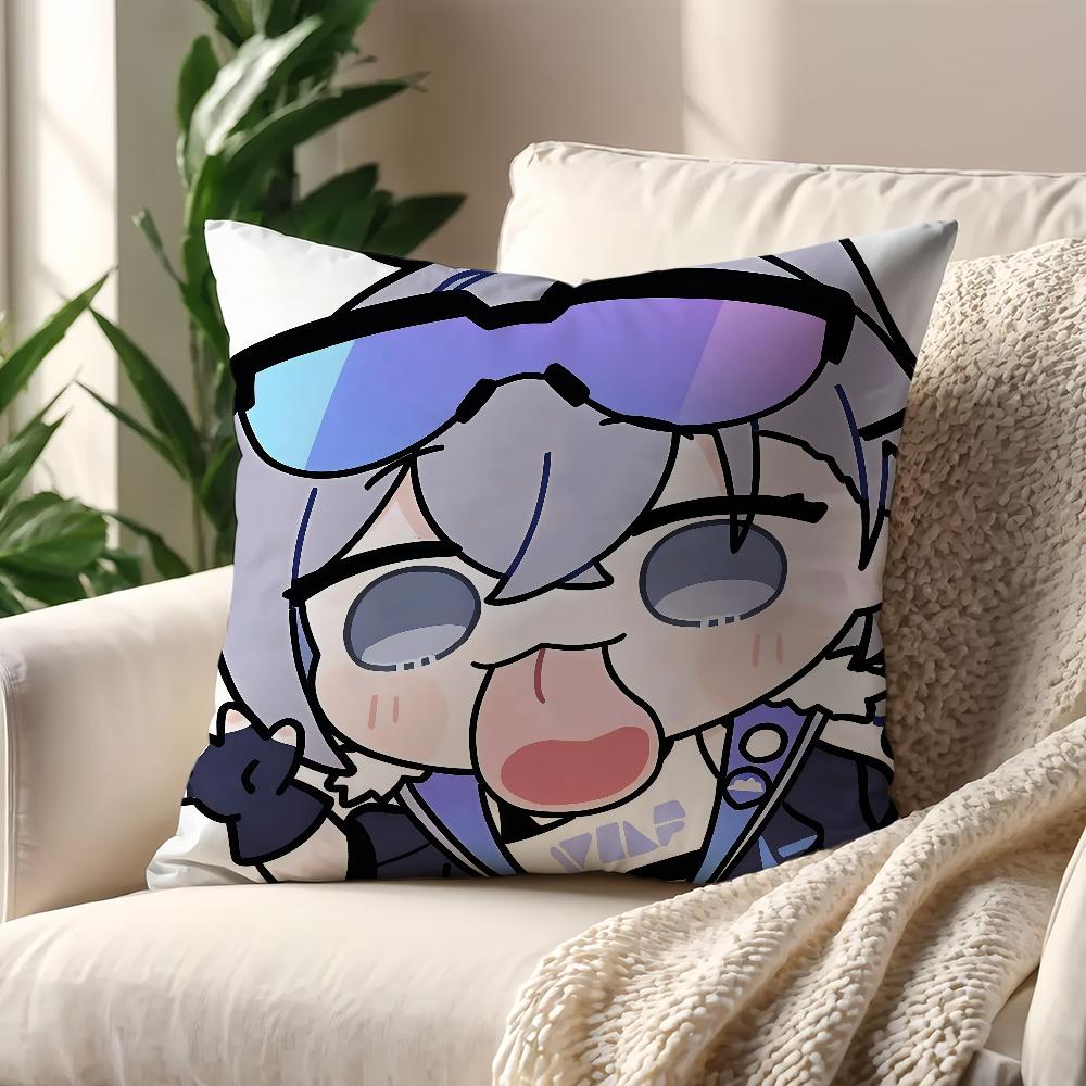 Game Honkai Star Rail face Q-version cushion cover Pillow Cover Decoration Room Home Sofa living Office Car Nordic Simplicity