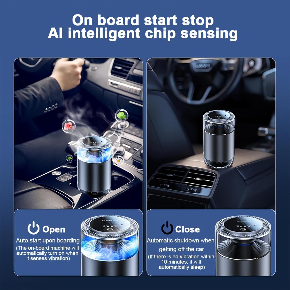 Smart Car Aroma Diffuser Cloud Mist With Sound RGB Light Auto Air Freshener Rechargeable Removing Odors Car Accessories
