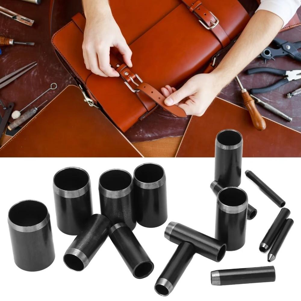 15 Sizes Round Hole Punch 1-15mm Leather Punching Tool Belt Hole Puncher  For DIY Leather Craft