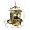 Hanging Bird Feeder Vintage Style Solar Ornate Garden Decor for Backyard, Patio Retro