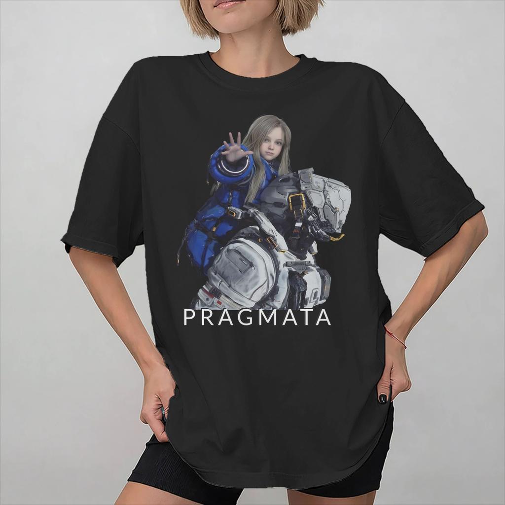 Unisex Women Pragmata Game 2026 T Shirt Pure Cotton Graphic Tee Shirts Top Clothing