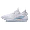 Li Ning Antislip Slijtvaste Laag Uitgesneden Hardloopschoenen Heren Hardloopschoenen Wit AGLP057-3