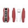Leather Fob Remote Keys Case Key Cover Replace For Porsche 911 Macan Boxster Cayenne Panamera Taycan Cayman 971 9Ya Key Shell