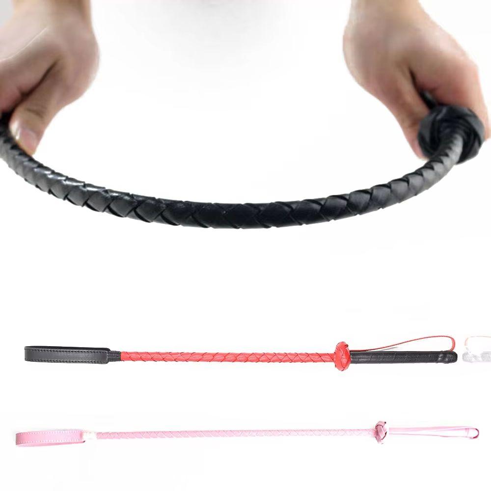 56CM Long Whip Fetish Heart PU Leather Flogger Paddle With Plastic Handle BDSM Cosplay Bondage Adult Sex Game For Couple