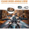 Universelle 10mm Chrom Rückspiegel Oval 360 Grad Verstellbar Seitenspiegel Passend für Street Bike Cruiser Touring Chopper Roller GY6, für Honda