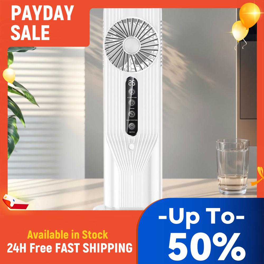Portable Tower Fan with 6 Wind Speed & Mist Standing Fan Personal Fan for Bedroom Living Room Office