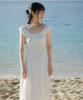 Rose Franz Floral Lace Slim Long Dress [Ivory]