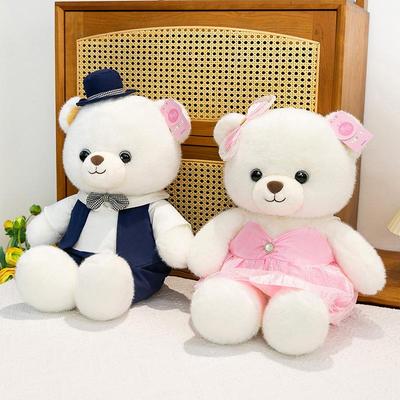 Urso de Pelúcia Casal Romântico de Casamento Boneca de Pelúcia Presente Comemorativo