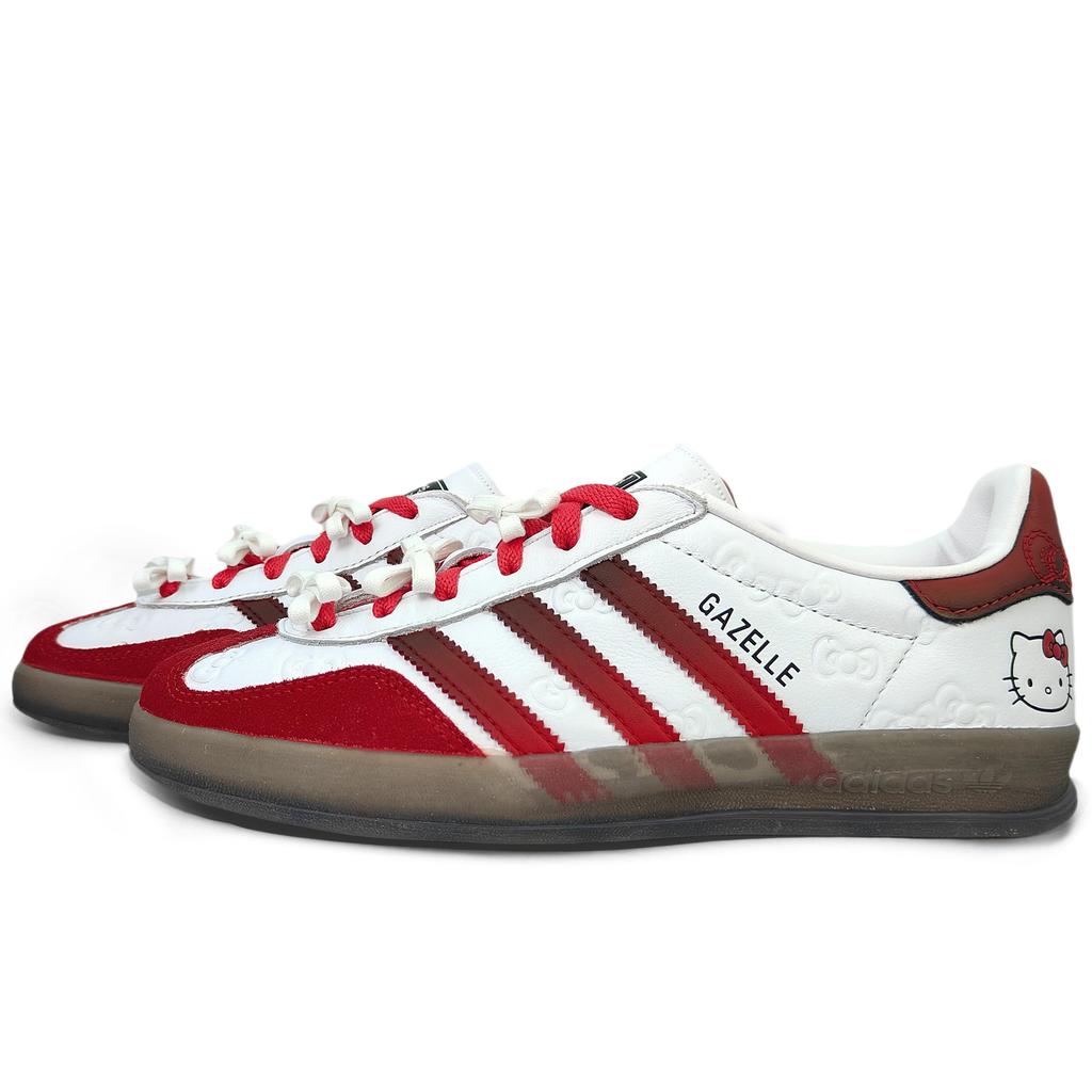 Hello Kitty x Adidas Originals GAZELLE INDOOR Antislip Slijtvast Lage Skateschoenen Unisex II0013(Team501-)
