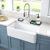 Silicone Kitchen Mat Sink Drain Mat Kitchen Cutlery Tray Diversion Type Non-punched Soap Box Bathroom Storage