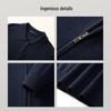 EMZ Men's Wool Blend Lapel Jacket