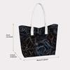 Gothic Black Rose Pattern Tote Bag Daily Use Shoulder Bag for Women