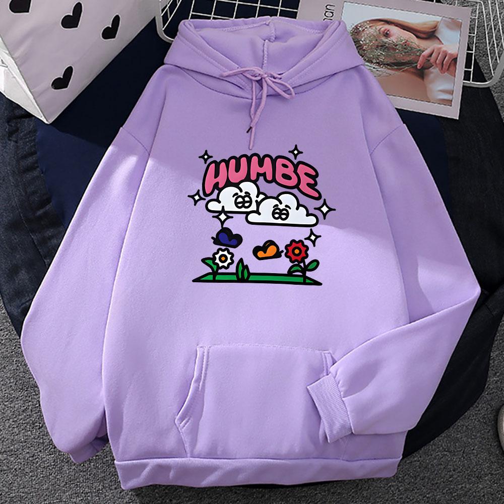 Humbe Singer Graphic Hoodies Long Sleeve Men Women Hooded Sweatshirts Cartoon Graphic Pullovers Unisex Clothes Winter Pocket Top