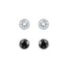 Swarovski Rhodium plated Stud Earrings Womens